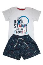 Conjunto Menino RockStar Branco Ser Menor