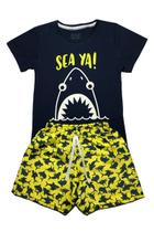 Conjunto Menino Sea Ya! Marinho Ser Menor Conjunto Menino Sea Ya! Marinho Ser Menor