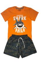 Conjunto Menino Shark Laranja Ser Menor