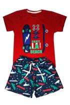 Conjunto Menino SkateBeach Vermelho Ser Menor