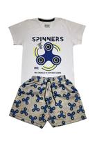 Conjunto Menino Spinners Branco Ser Menor