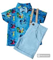 Conjunto Menino Temático Divertidamente +Bermuda Conjunto Menino Temático Divertidamente +Bermuda