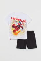 Conjunto Menino Verão Camiseta Tema Ninjago Marca H&M