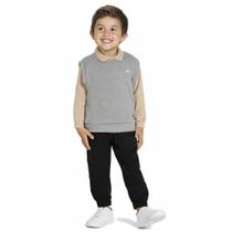 Conjunto Meninos Polo Malha Creme, Colete Mescla e Calça Sarja Preta Glinny Tamanho:3 anos Conjunto Meninos Polo Malha Creme, Colete Mescla e Calça Sarja Preta Glinny Tamanho:3 anos