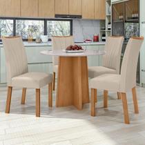 Conjunto Mesa 100cm Celebrare Redonda Com 4 Cadeiras Apogeu Conjunto Mesa 100cm Celebrare Redonda Com 4 Cadeiras Apogeu