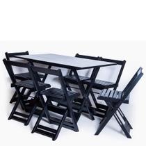 Conjunto Mesa 120x70 6 Cadeiras Dobrável Tabaco Ref. W120.6T Conjunto Mesa 120x70 6 Cadeiras Dobrável Tabaco Ref. W120.6T