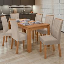 Conjunto Mesa 180cm Athenas com 6 Cadeiras Apogeu