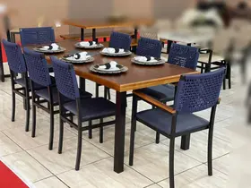 Conjunto Mesa 8 Cadeiras Área Gourmet - Madri - Paonanda