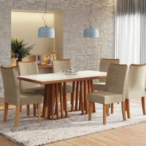 Conjunto Mesa Alteia com 6 Cadeiras 78x180x90