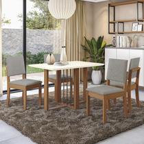 Conjunto Mesa Antonela com 4 Cadeiras