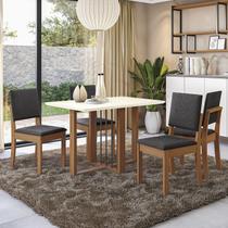 Conjunto Mesa Antonela com 4 Cadeiras Conjunto Mesa Antonela com 4 Cadeiras
