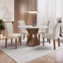 Conjunto Mesa Barcelona 100cmx100cm 4 Cadeiras Espanha Tampo Slim Plus Redondo Yescasa Conjunto Mesa Barcelona 100cmx100cm 4 Cadeiras Espanha Tampo Slim Plus Redondo Yescasa