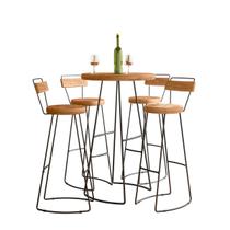 Conjunto Mesa Bistrô Com 4 Banquetas Aérea Gourmet Aurora