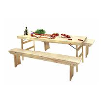 Conjunto Mesa com 2 Bancos Tramontina Naturale