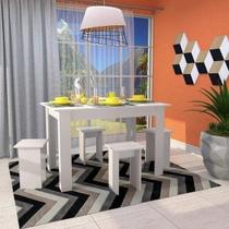 Conjunto Mesa com 4 Bancos Mdp Conjunto Mesa com 4 Bancos Mdp