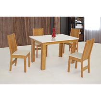 Conjunto Mesa com 4 Cadeiras Elane
