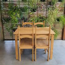 Conjunto Mesa Com 4 Cadeiras Madeira Maciça - Floresta Carpintaria