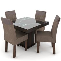 Conjunto Mesa com 4 Cadeiras Talismã Milão 100x100
