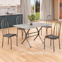 Conjunto mesa com 4 cadeiras Tampo em granito Ubatuba 1,00 x 60 UBATUBA