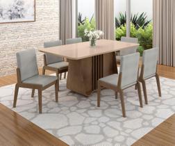 Conjunto Mesa com 6 Cadeiras Harpa