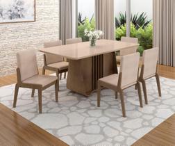 Conjunto Mesa com 6 Cadeiras Harpa