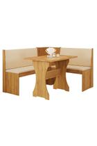 Conjunto Mesa Compacto para Sala Estar Apartamento com Banco Big