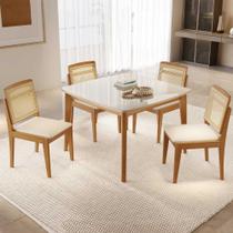 Conjunto Mesa Condessa 109X109 4 Cadeiras Marquesa Conjunto Mesa Condessa 109X109 4 Cadeiras Marquesa