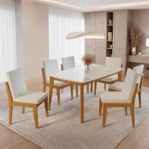 Conjunto Mesa Condessa 160x90 6 Cadeiras Lady Conjunto Mesa Condessa 160x90 6 Cadeiras Lady