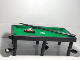 Conjunto Mesa De Bilhar Snooker Sinuca Brinquedo Premium Com Tacos E Bolas