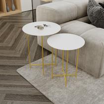 Conjunto Mesa de Canto Rome 57cm X 45cm X 45cm