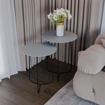 Conjunto Mesa de Canto Trude 55cm X 45cm X 45cm