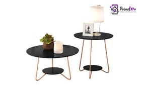 Conjunto Mesa de Centro e Lateral Liz Conjunto Mesa de Centro e Lateral Liz