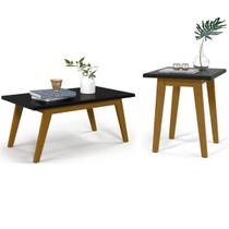 Conjunto Mesa De Centro e Lateral Prism Decorativo