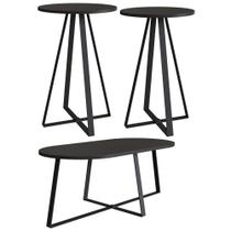 Conjunto Mesa De Centro Sala De Estar 27959 Artesano