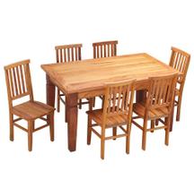 Conjunto Mesa de Jantar 1,5 M 6 Cadeiras Mineira Madeira de Demolição