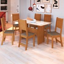 Conjunto Mesa de Jantar 150cm com 6 Cadeiras Multimóveis CR50207