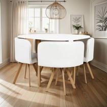 Conjunto Mesa De Jantar + 4 Cadeiras Compact Comfort - Turim