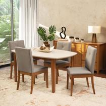 Conjunto Mesa de Jantar e 4 Cadeiras Tiê Maxx CabeCasa MadeiraOriginals
