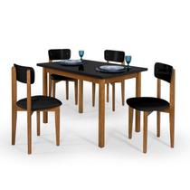 Conjunto Mesa de Jantar Elisa com 4 Cadeiras 120 X 0,80