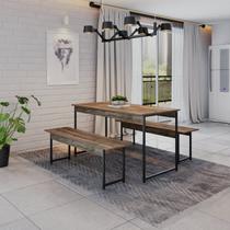 Conjunto Mesa de Jantar Estilo Industrial Active Yescasa