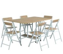 Conjunto Mesa de Jantar Murney 6 Cadeiras