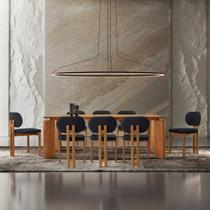 Conjunto Mesa de Jantar Nala 220cm Madeira Tampo Laminado com 8 Cadeiras Conjunto Mesa de Jantar Nala 220cm Madeira Tampo Laminado com 8 Cadeiras