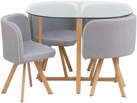 Conjunto Mesa de Jantar Pizza Graph 5 Peças Just Home Collection