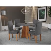 Conjunto Mesa de Jantar Redonda Spirit com 4 Cadeiras - Viero