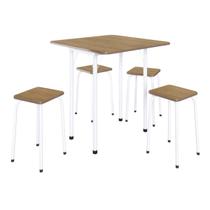 Conjunto Mesa Dobrável 4 Banquetas Asti 100 Bonavita Conjunto Mesa Dobrável 4 Banquetas Asti 100 Bonavita