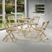 Conjunto Mesa Dobrável 4 Cadeiras Yescasa Conjunto Mesa Dobrável 4 Cadeiras Yescasa
