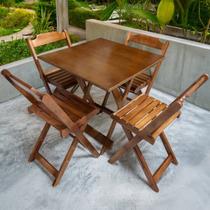 Conjunto Mesa Dobrável 70x70 MDF com 4 Cadeiras Preto Conjunto Mesa Dobrável 70x70 MDF com 4 Cadeiras Preto