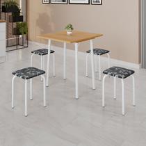 Conjunto Mesa Dobrável com 4 Banquetas Bali