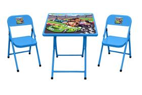 Conjunto Mesa Dobrável Infantil Atividade Didática C/ 2 Cadeiras Em Aço Conjunto Mesa Dobrável Infantil Atividade Didática C/ 2 Cadeiras Em Aço