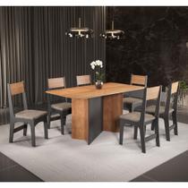 Conjunto Mesa e 6 Cadeiras Dani Sonetto